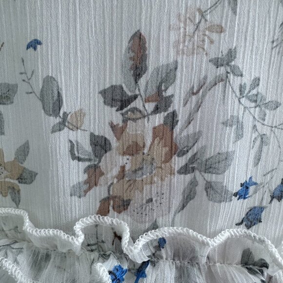 Aladore, Coquette Girl, Floral, Raffles Fit & Flare Open Back Mini Dress, Size M - Picture 11 of 14